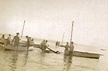 Launching the boats