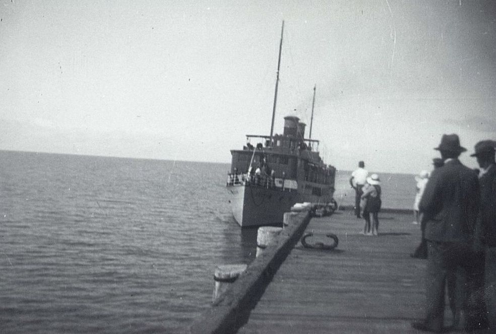 Docking at the jetty