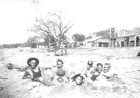 In the sand