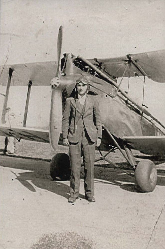 Man and plane