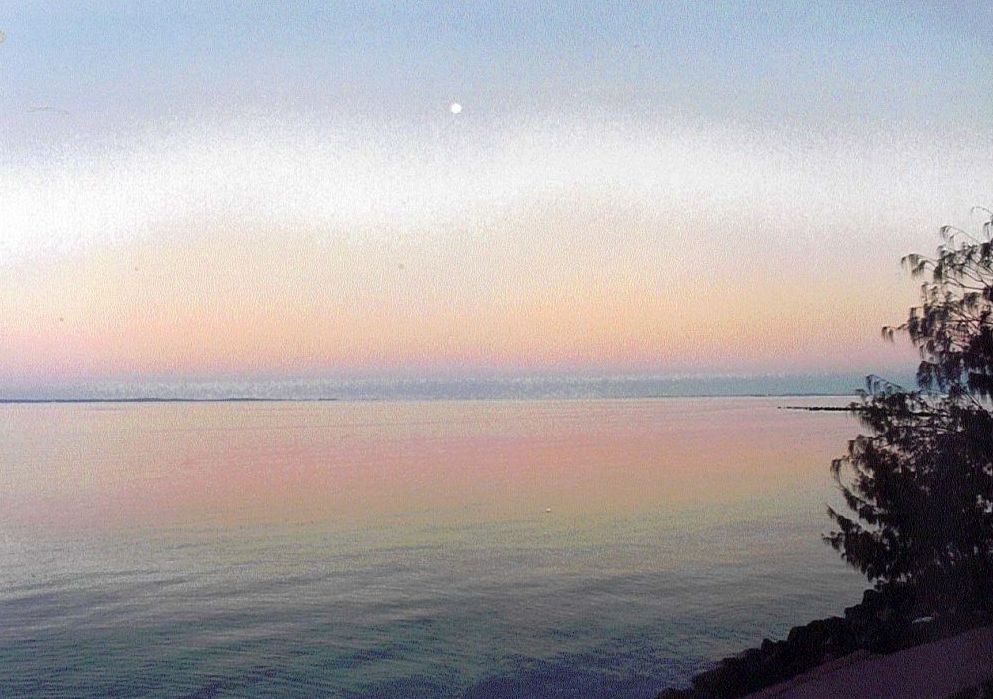 Moonrise over Moreton Bay