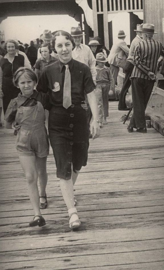 Walking on the jetty