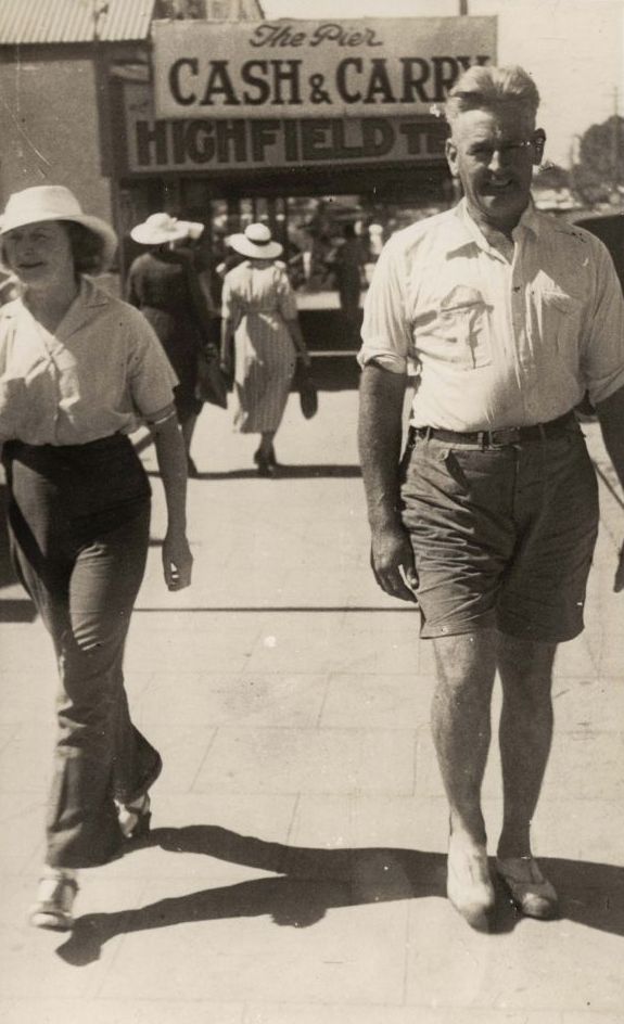 Strolling up Redcliffe Parade