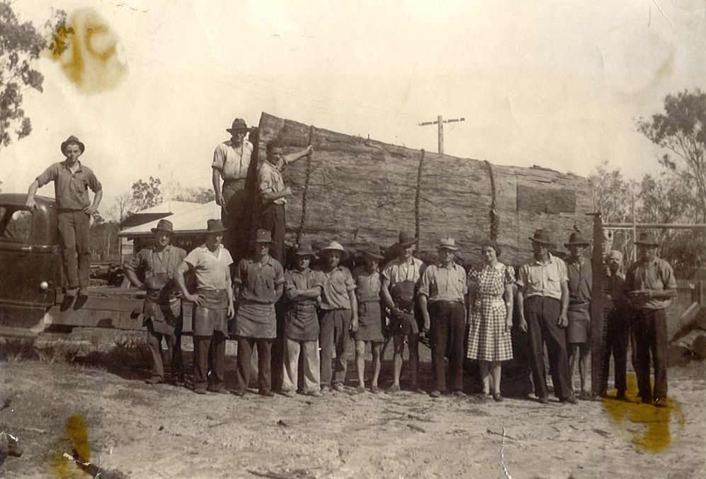 Timber for the barge