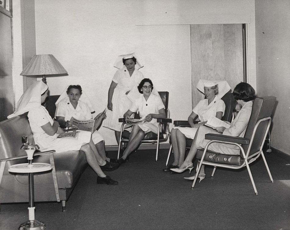 Nurses relaxing