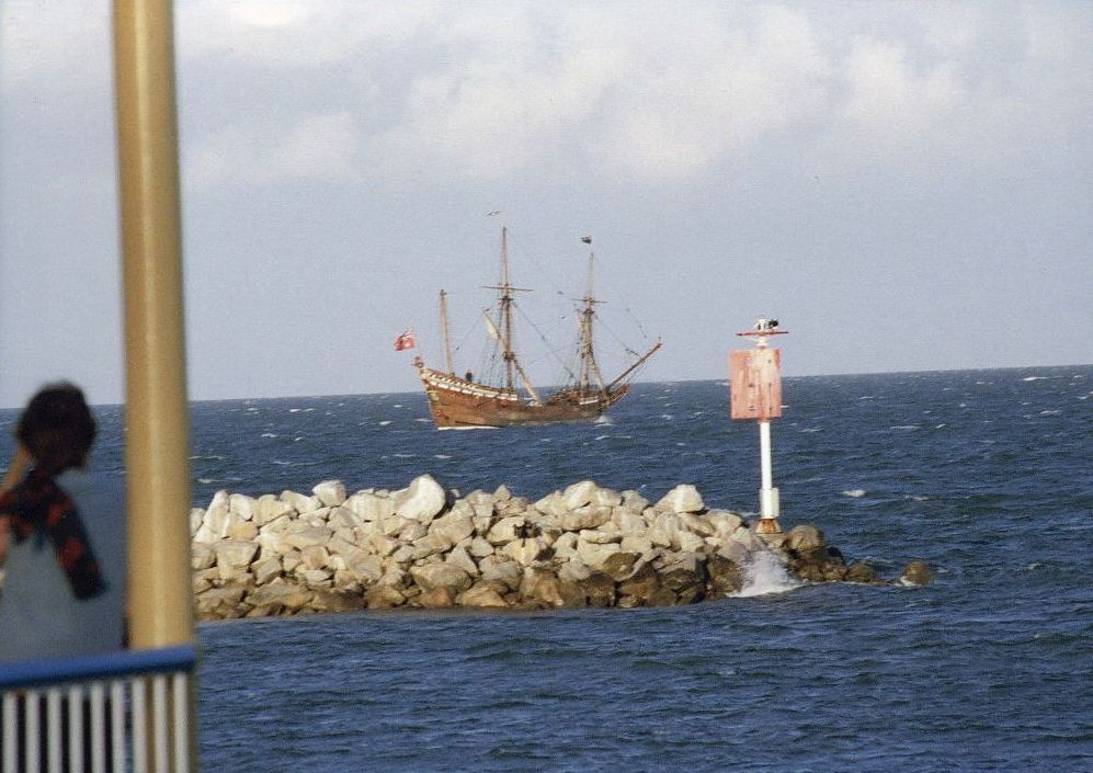 The Duyfkin replica in Moreton Bay