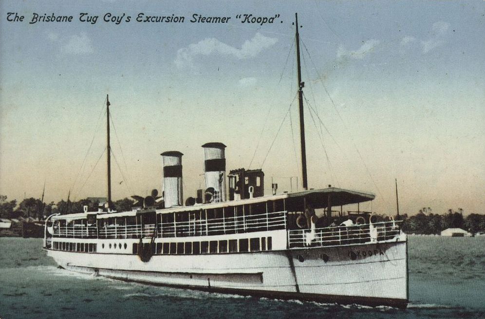 The Brisbane Tug Company's Excursion Steamer the Koopa