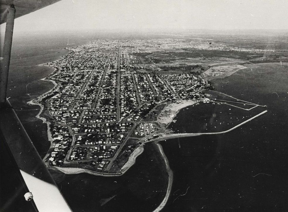 View of the Redcliffe Peninsula from the air