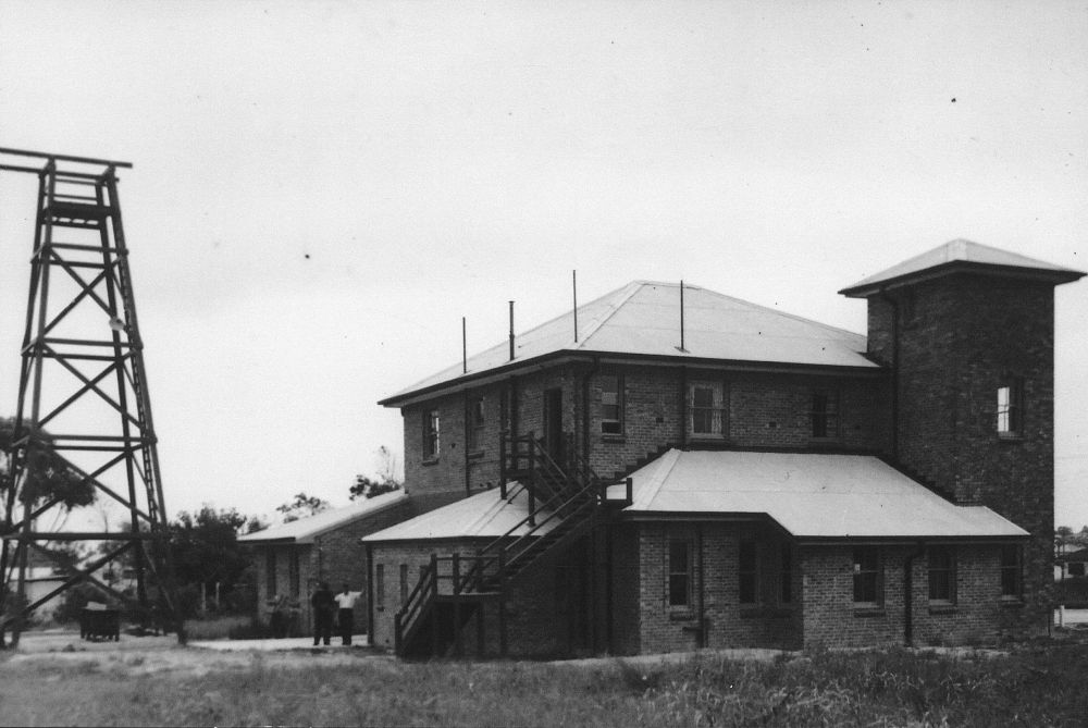 Rear view of Redcliffe Fire Station