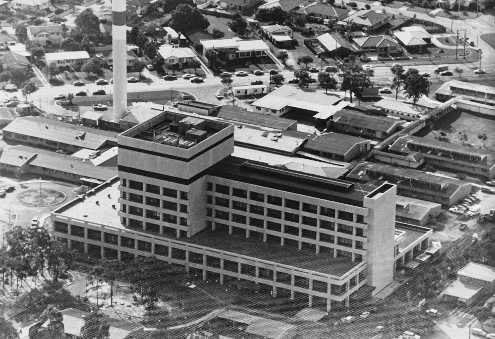 Aerial photo of Redcliffe Hospital