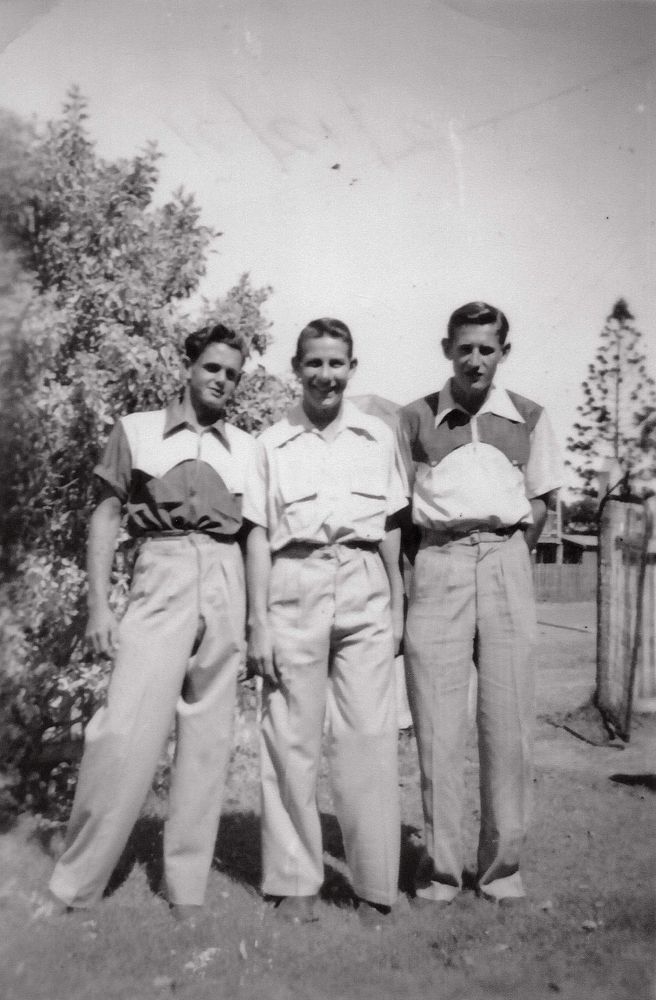 Three young men