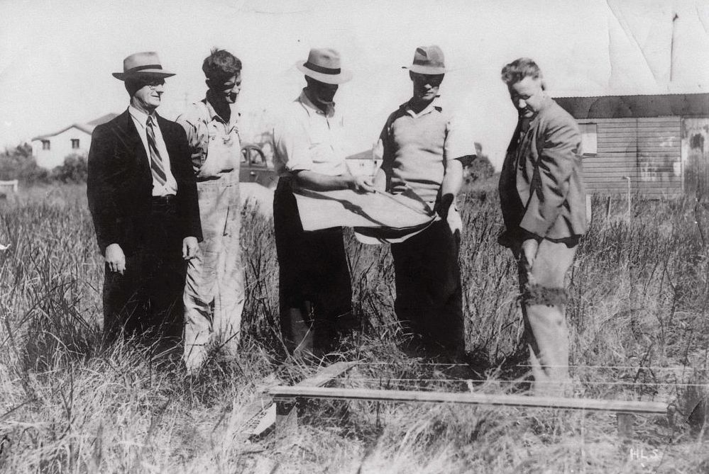 Turning the first sod