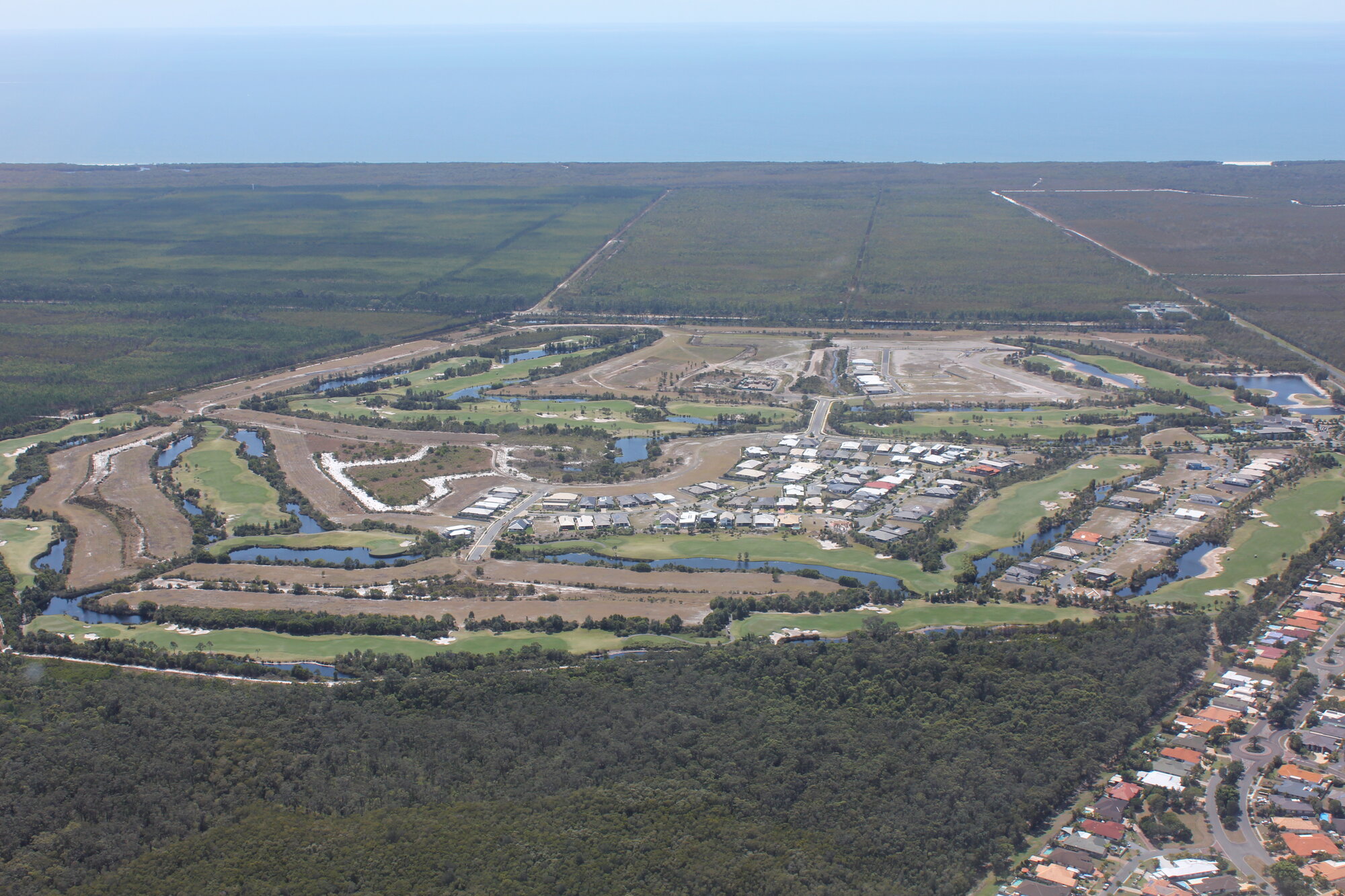 Aerial View Over Bribie Island - 2012 