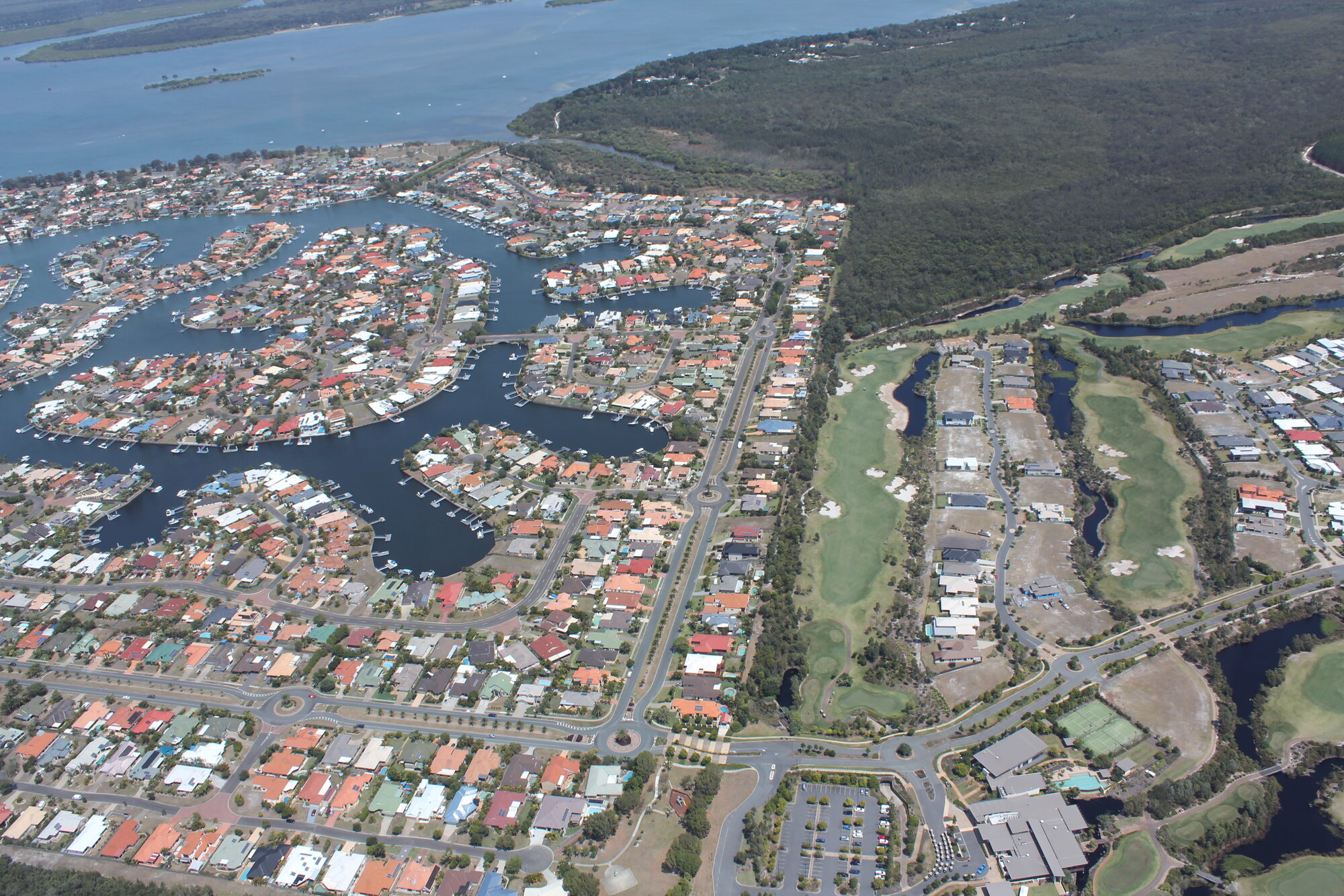 Aerial View Over Bribie Island - 2012 