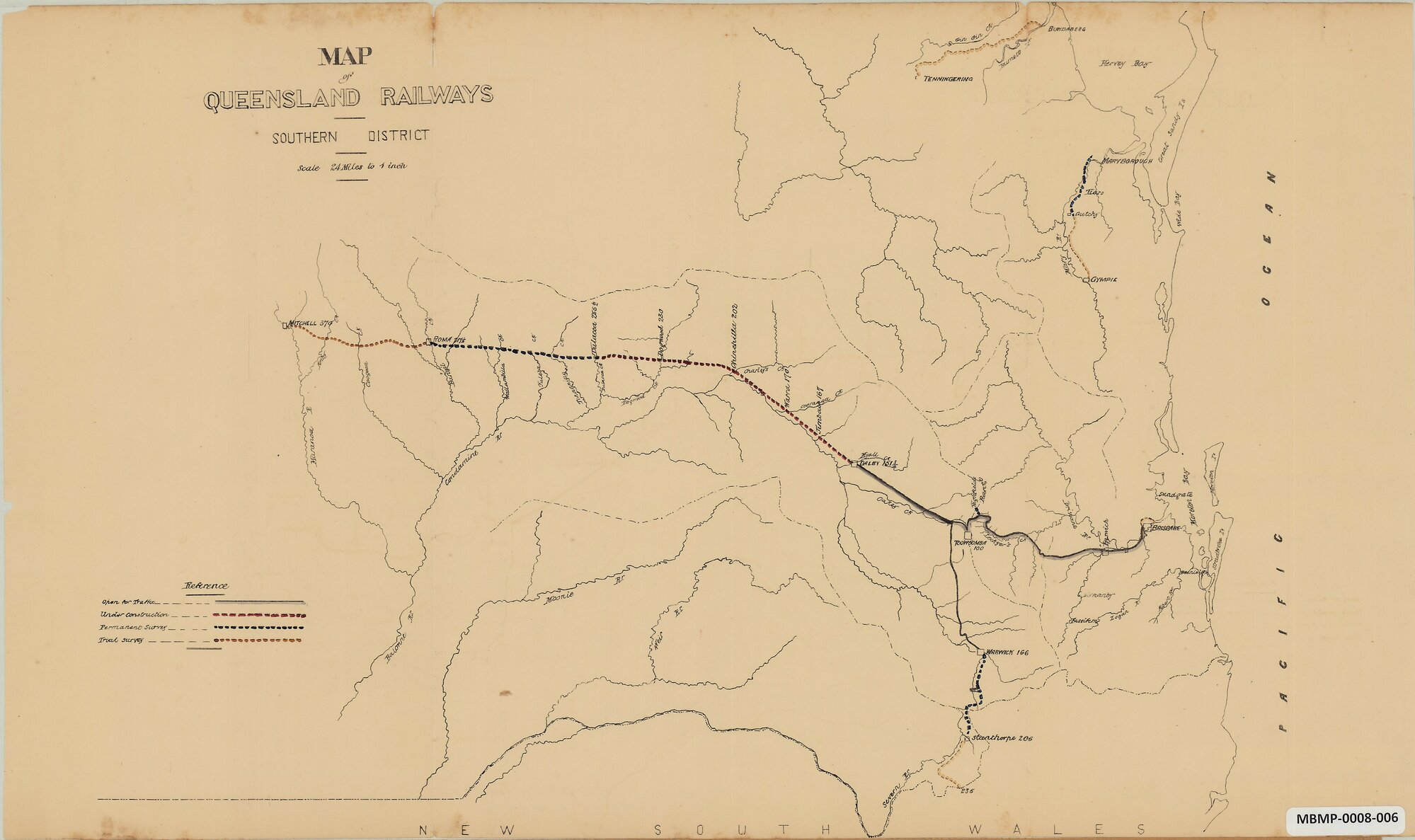 Queensland, Railways Southern District