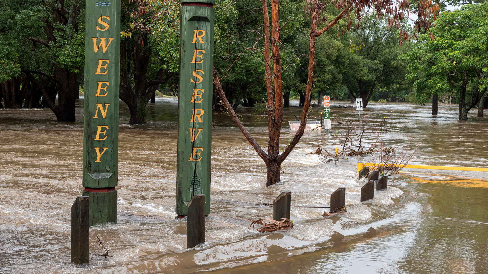 Sweeney Reserve, Petrie - Flooding - May 2022