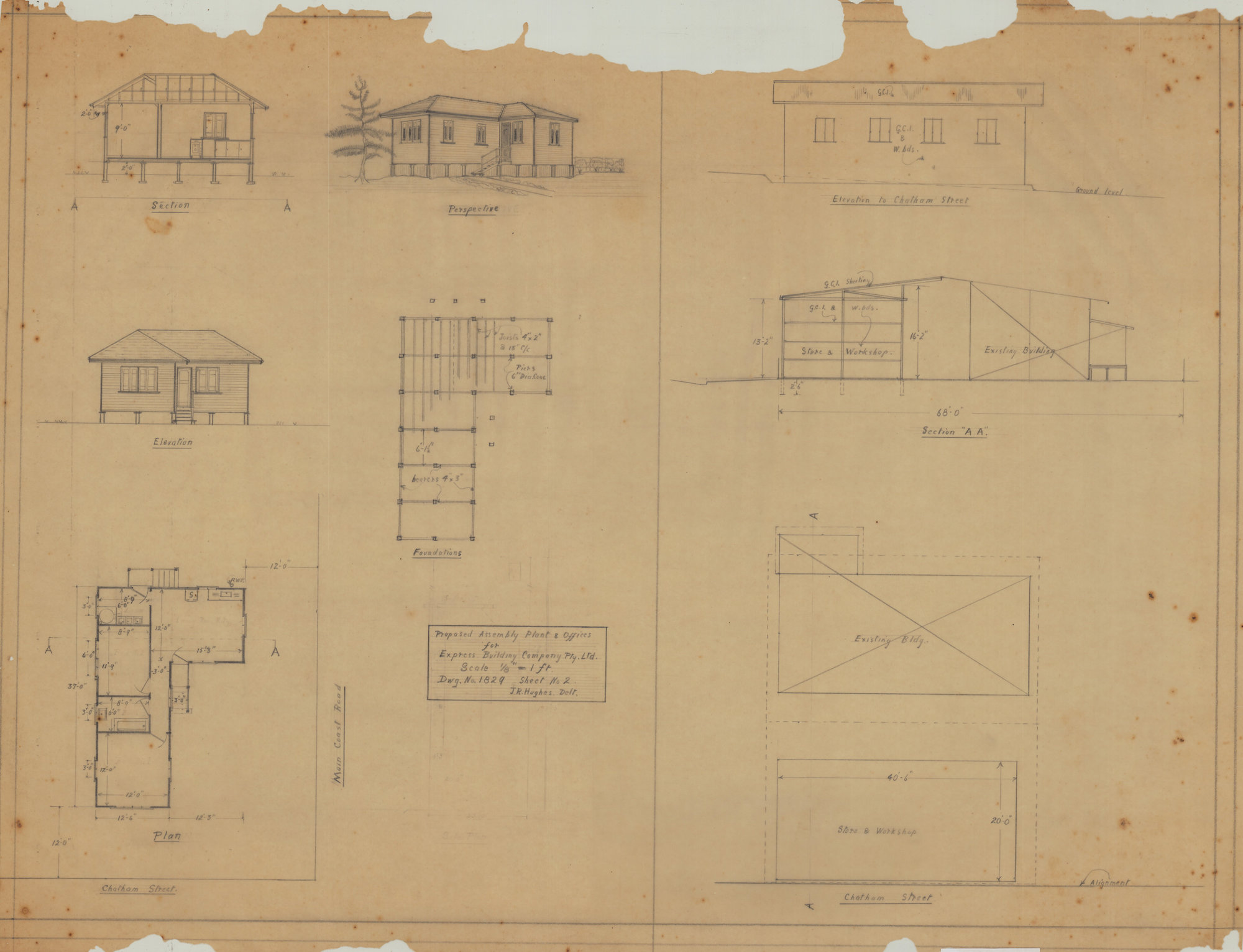 Site Layout for Proposed Assembly Plant for Express Building Company Pty Ltd - Chatham Street Margate - Original (Sheet 2)