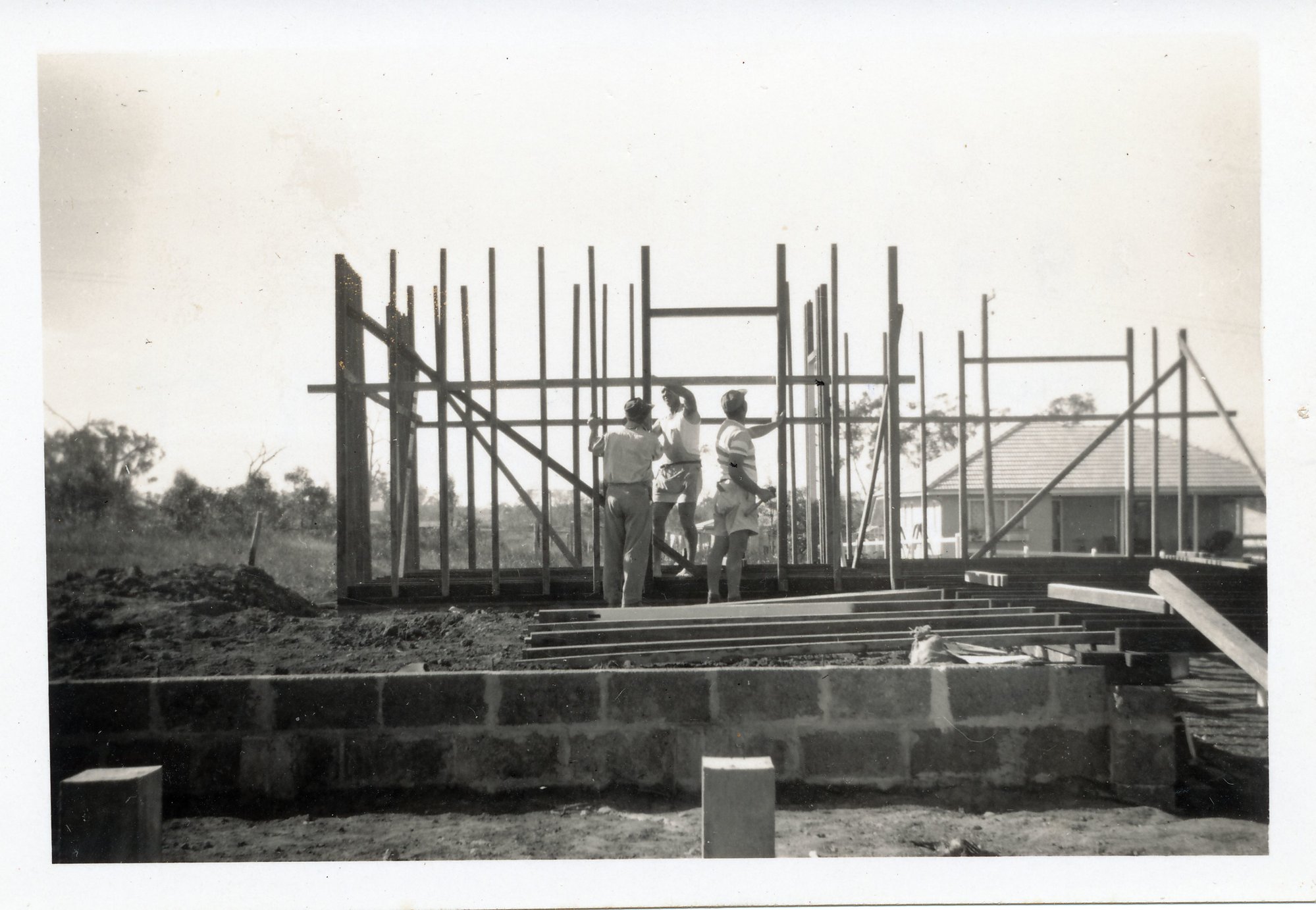 The first studs going up at 10 Vernon Street