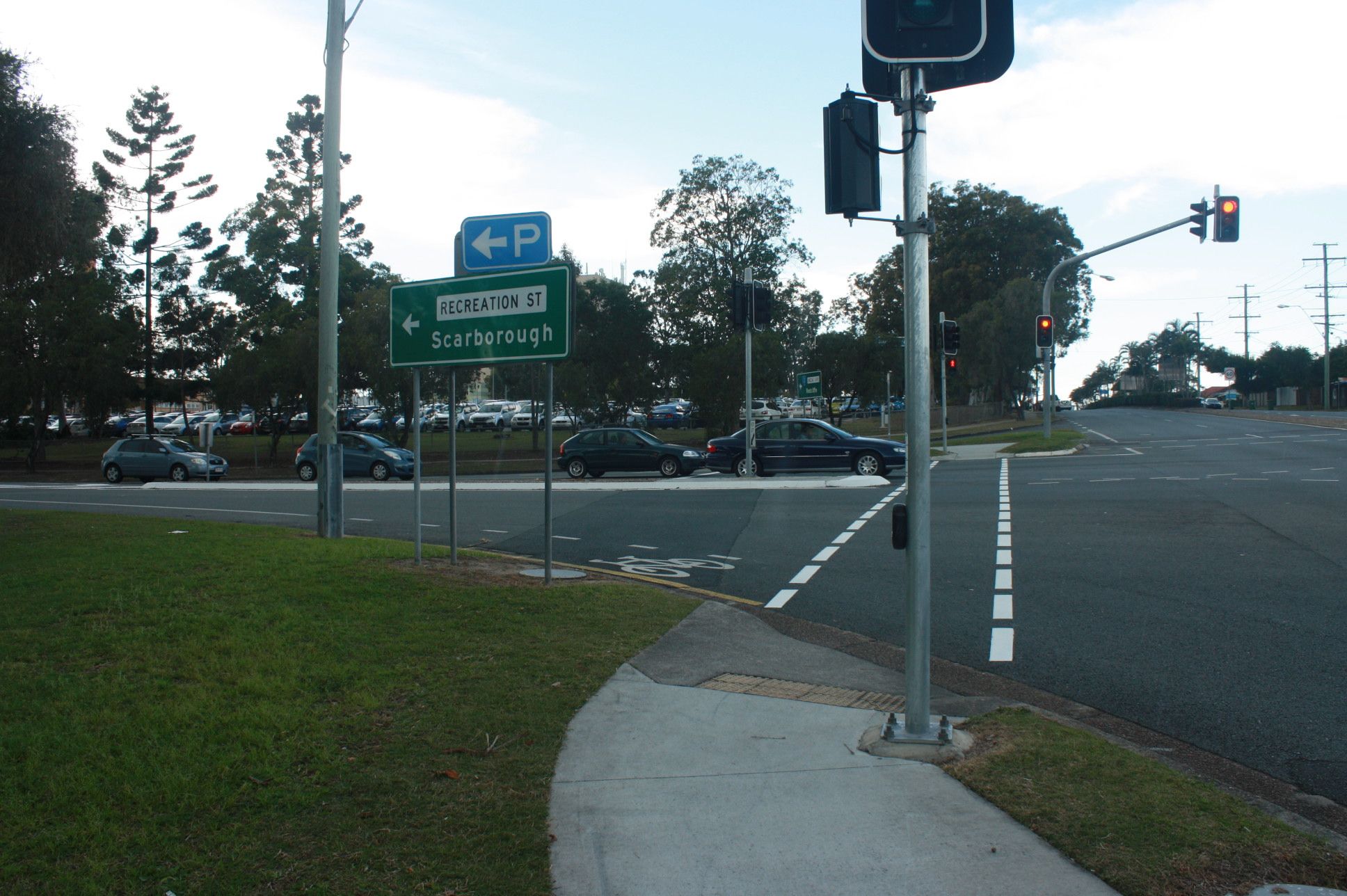 Intersection of Anzac Avenue and Recreation Street - Redcliffe