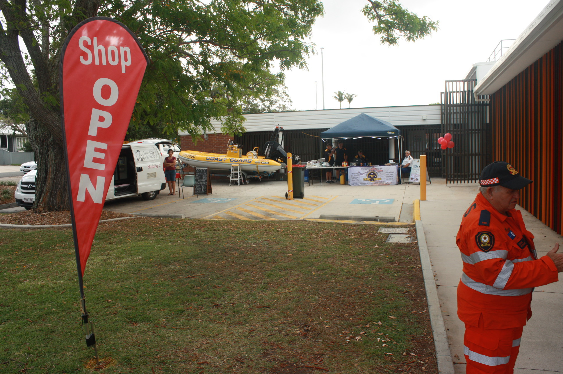 Coast Guard display at the birthday celebrations