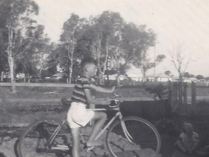 Barry Campbell with his bike