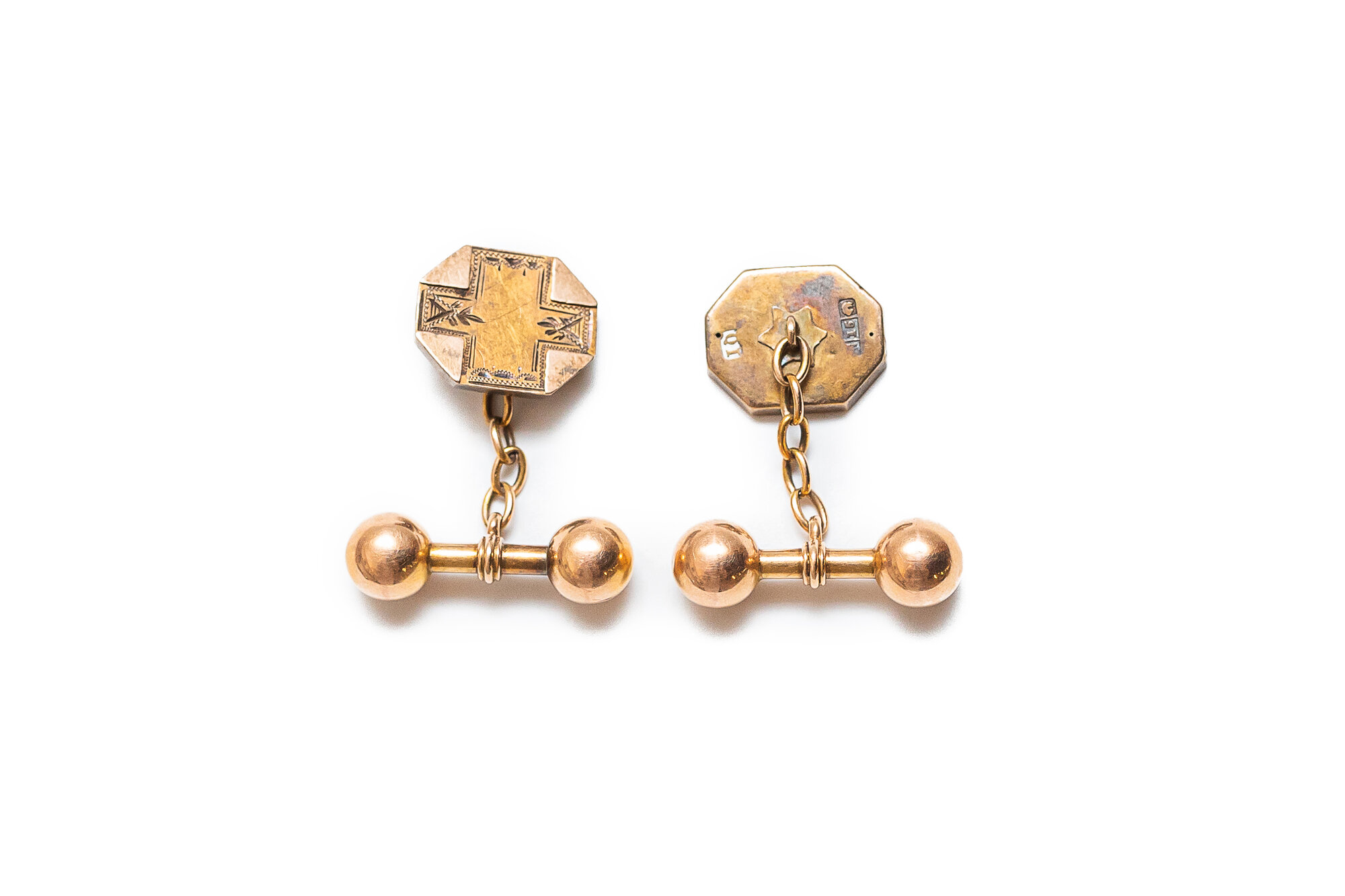 Chain link cufflinks