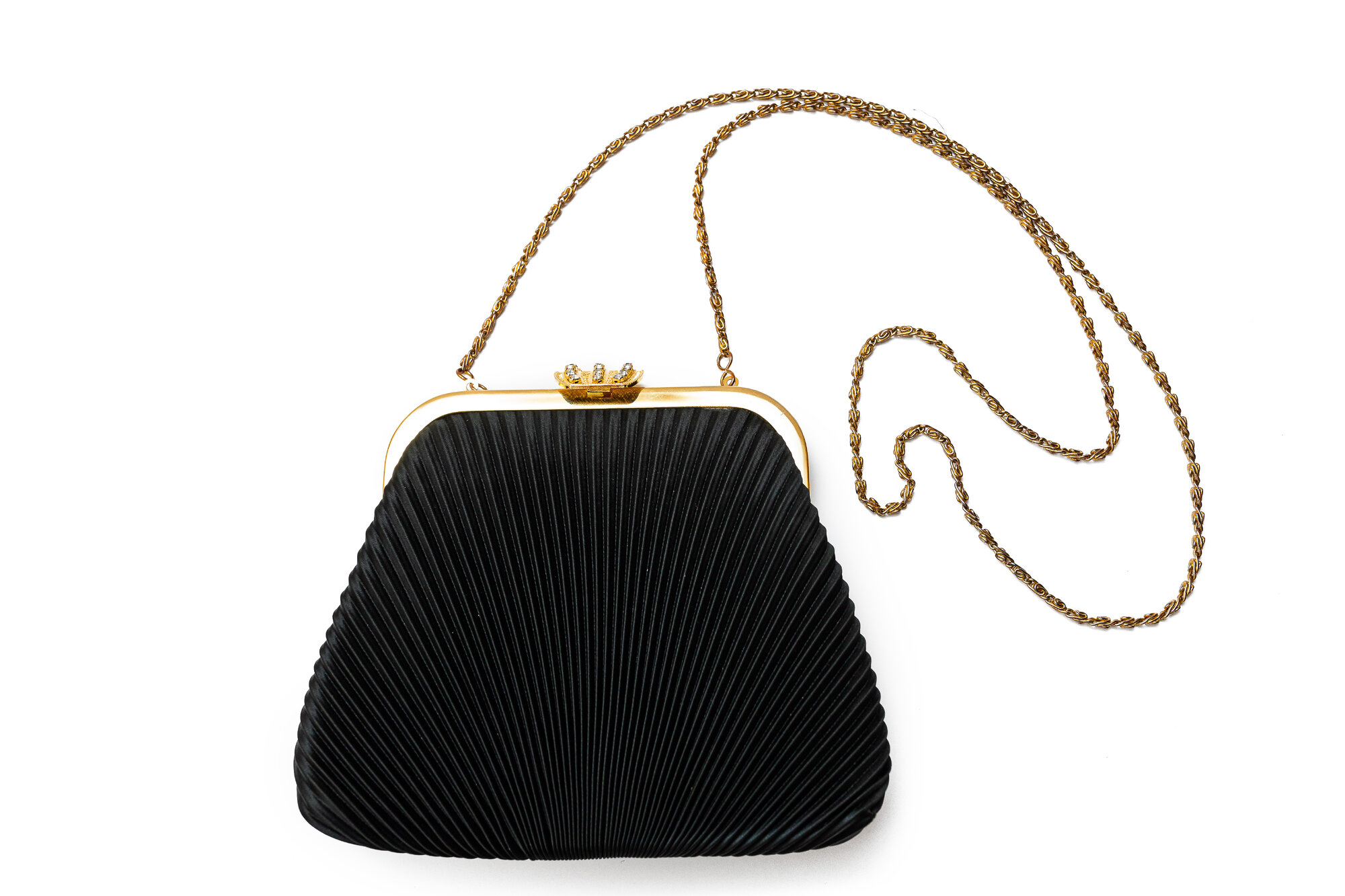Pleated evening bag