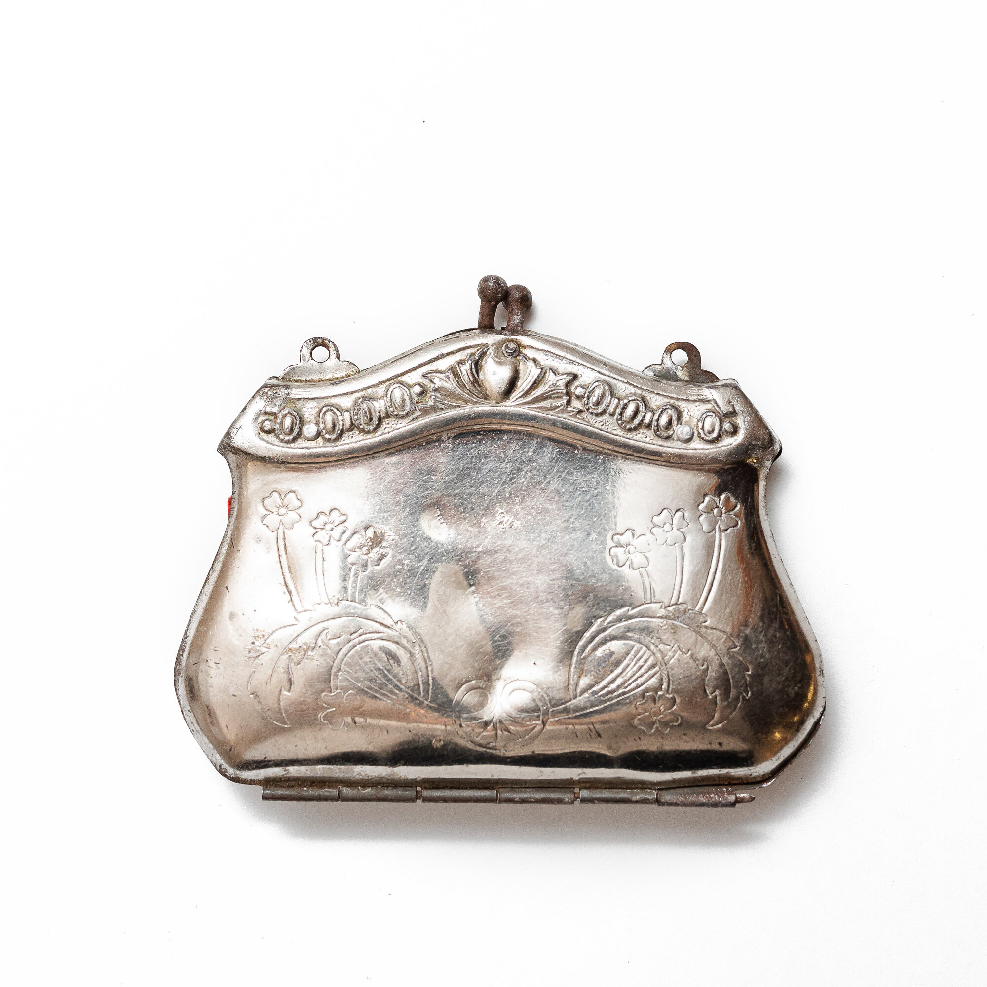 Silver plated evening purse