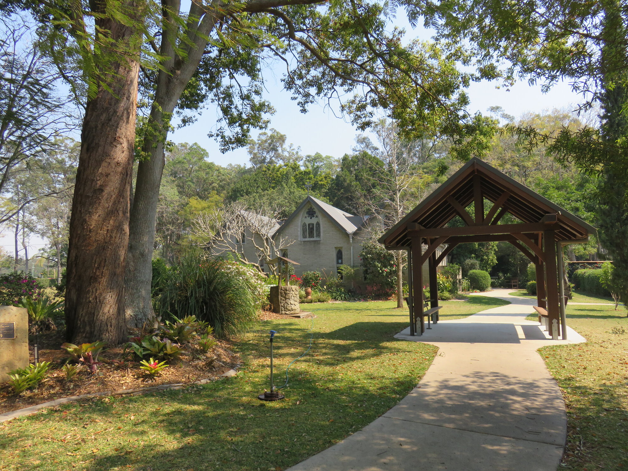 The grounds at the Abbey Museum
