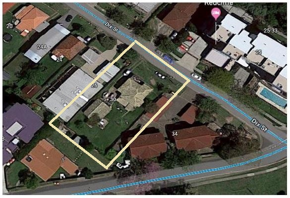 Aerial view of Corscadden's house