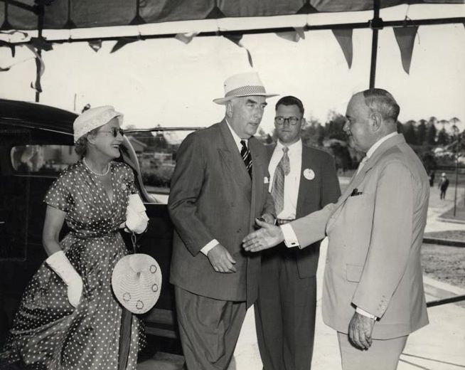 Sir Robert Menzies (Prime Minister of Australia) Visit
