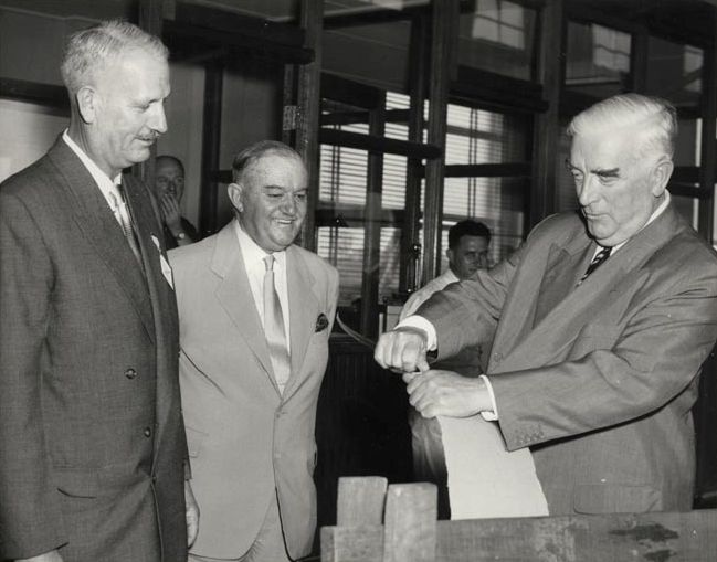 Sir Robert Menzies (Prime Minister of Australia) Visit
