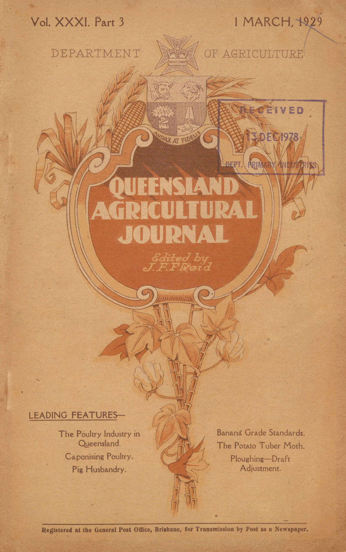 Queensland Agricultural Journal - March 1929