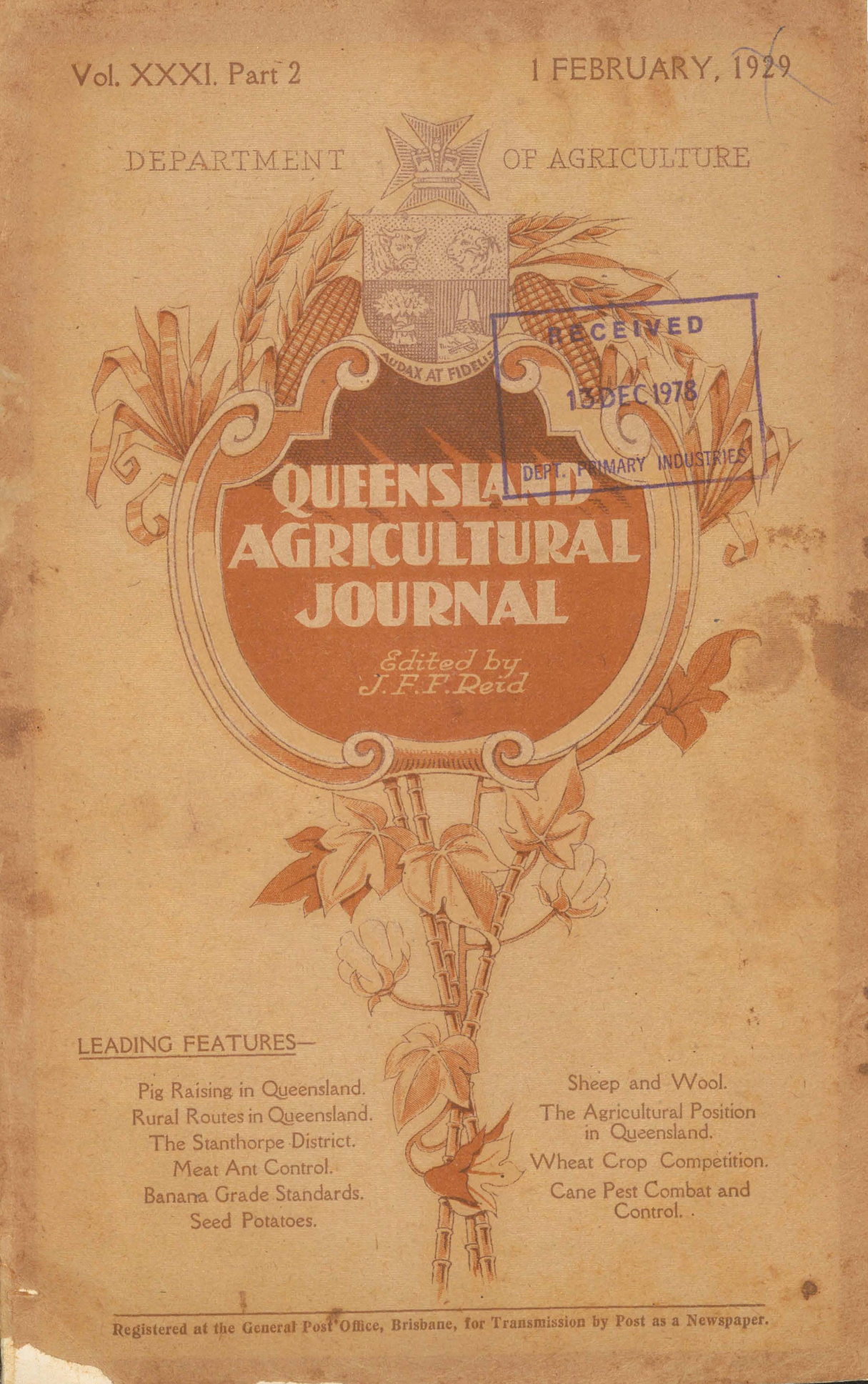 Queensland Agricultural Journal - February 1929