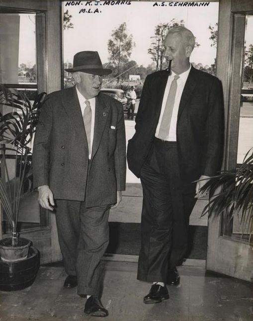 Honourable K.J. Morris, M.L.A. and Mr A.S. Gehrmann