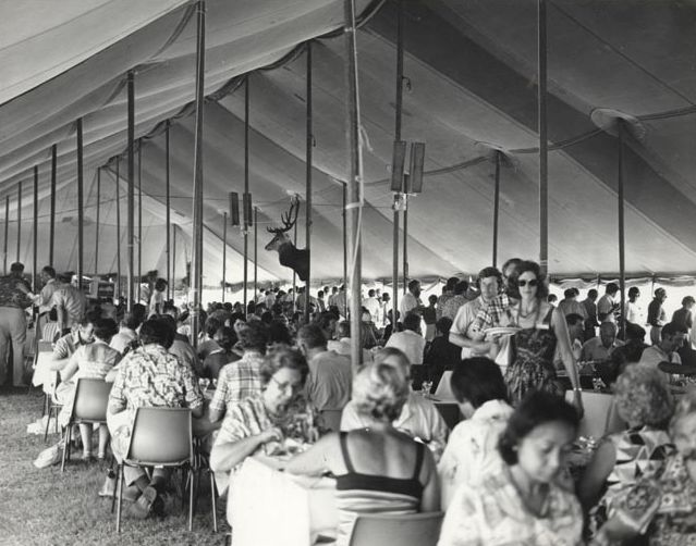 Luncheon in marquee