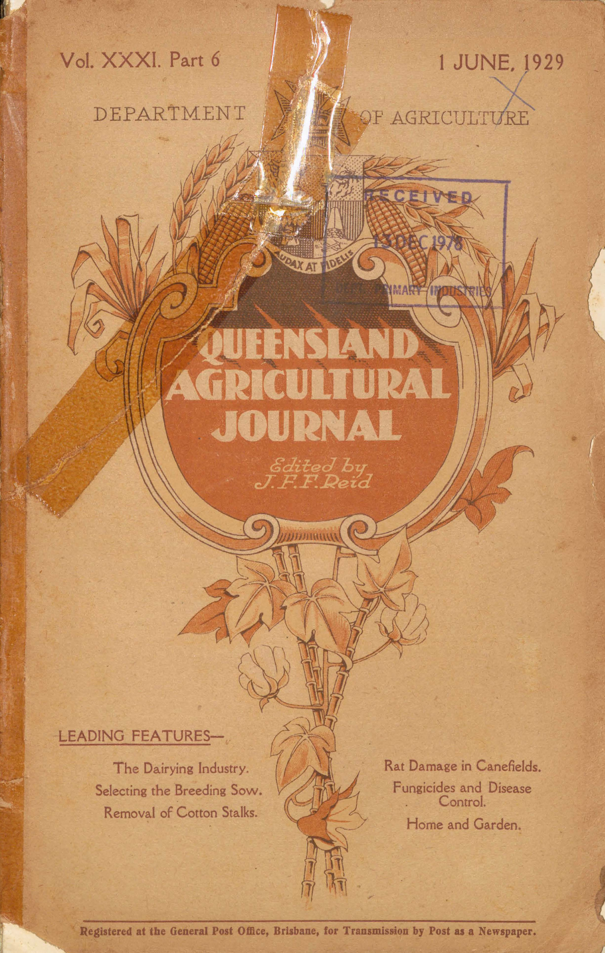 Queensland Agricultural Journal - June 1929