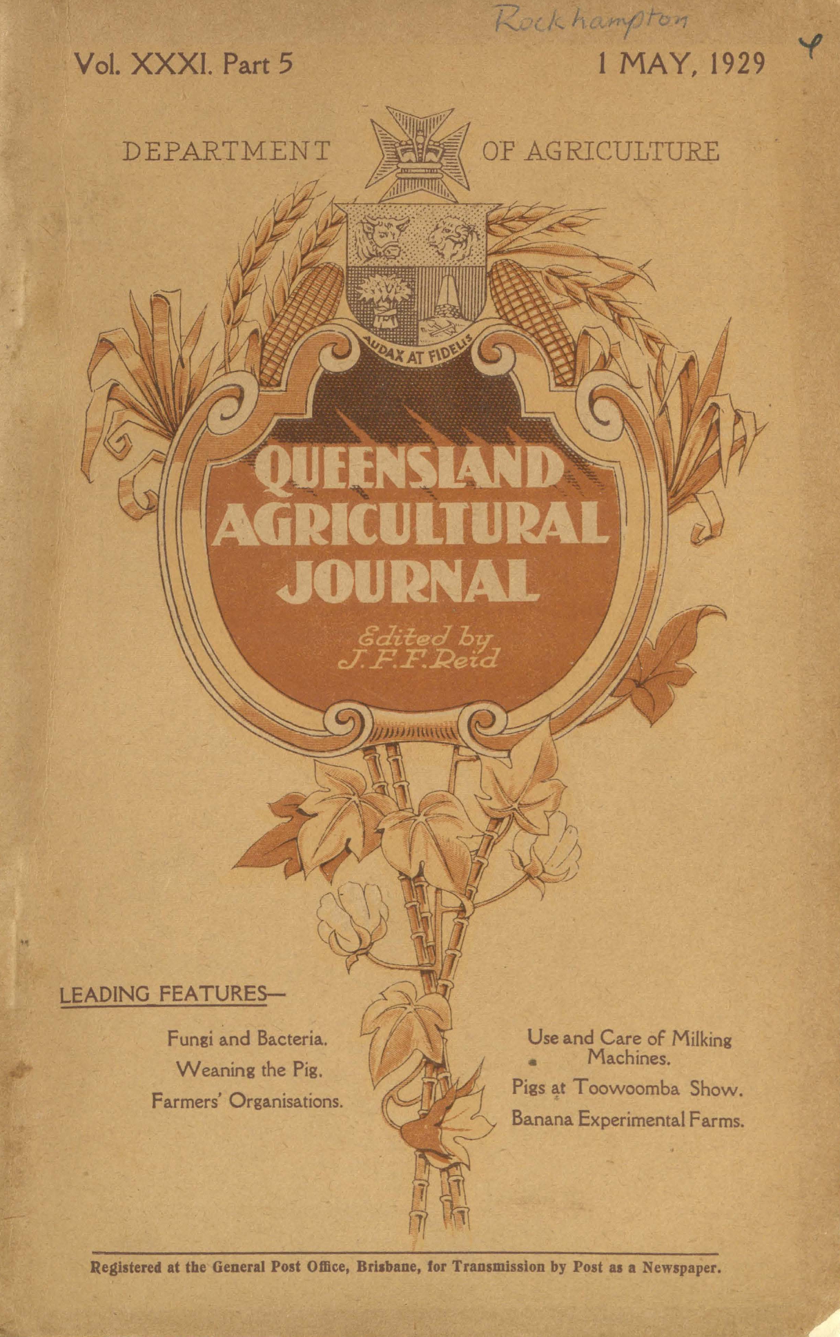 Queensland Agricultural Journal - May 1929