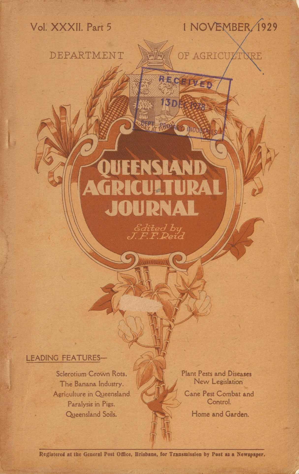 Queensland Agricultural Journal - November 1929
