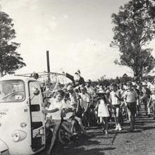Christmas Party - Santa arriving