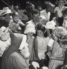 Christmas Party - Children meeting Santa