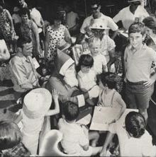Christmas Party - Children waiting to meet Santa