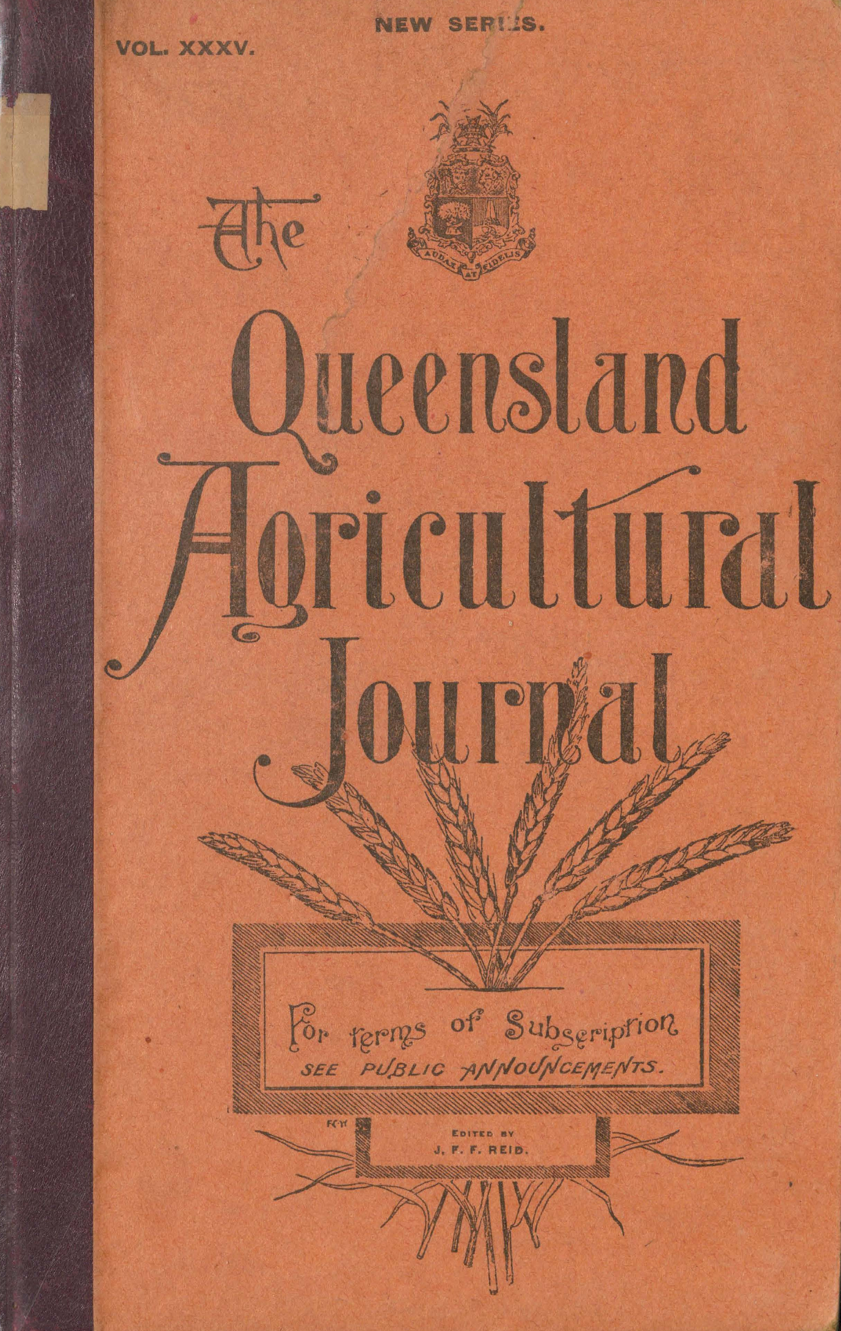Queensland Agricultural Journal - January to June 1931