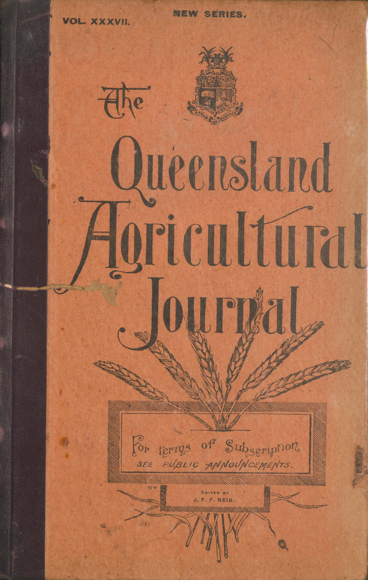 Queensland Agricultural Journal - January to June 1932