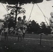 Christmas Party - Children on merry-go-round