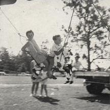 Christmas Party - Children on merry-go-round