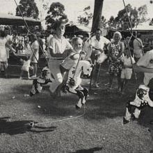 Christmas Party - Children on merry-go-round