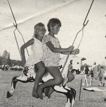Christmas Party - Children on merry-go-round