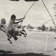 Christmas Party - Children on merry-go-round