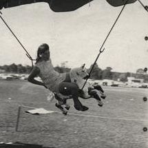 Christmas Party - Child on merry-go-round